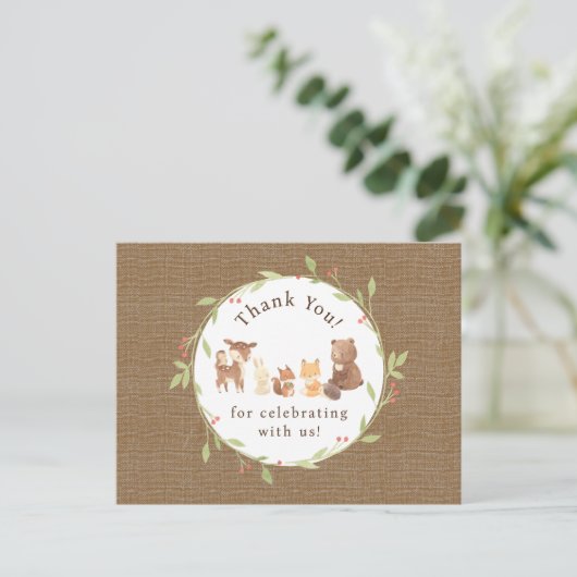 Enchanted Forest dank u Briefkaart (Staand voorkant)