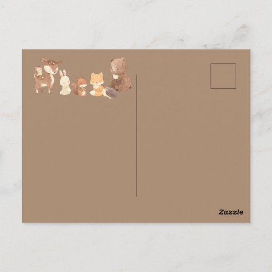 Enchanted Forest dank u Briefkaart (Achterkant)