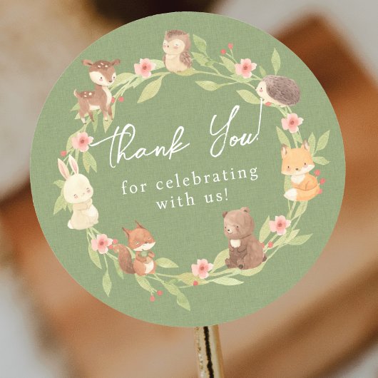 Enchanted Forest dank u Ronde Sticker