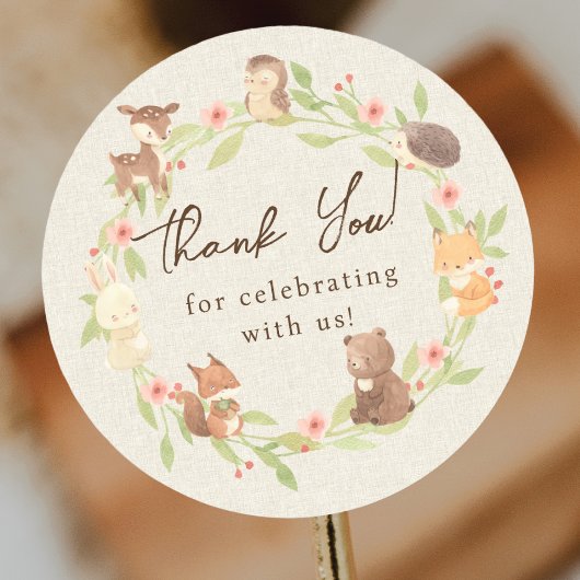 Enchanted Forest dank u Ronde Sticker