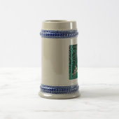 Enchanted Forest Deer - Papier gesneden kunst Wood Bierpul (Center)