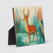 Enchanted Forest Deer – Whimsical Winter Woodland Fotoplaat (Voorkant)