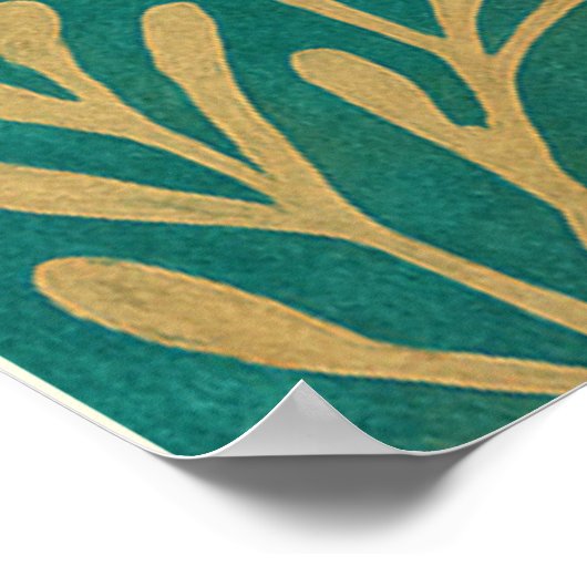 Enchanted Forest Deer – Whimsical Winter Woodland Poster (Hoek)