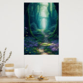 Enchanted Forest Downloadable Artwork Poster Print (Keuken)