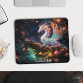 Enchanted Forest Dragon gepersonaliseerd Muismat