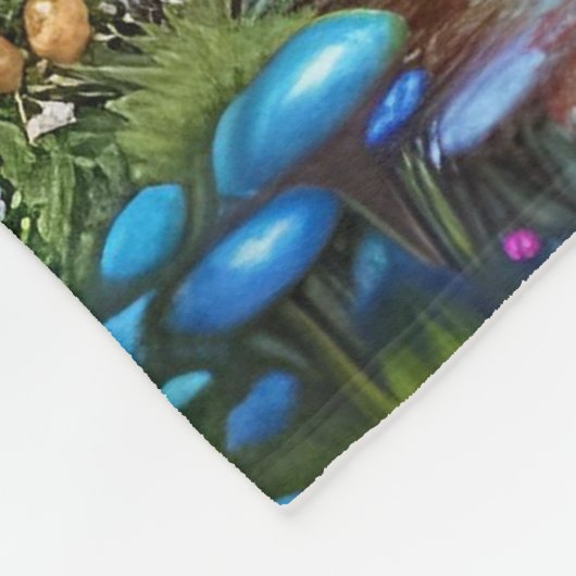 Enchanted Forest Dreamscape Paddenstoel Fantasy Fa Fleece Deken (Hoek)