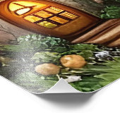 Enchanted Forest Dreamscape Paddenstoel Fantasy Fa Foto Afdruk (Hoek)