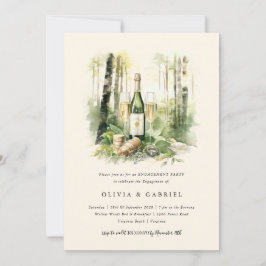 Enchanted Forest Elegant Engagement Party Kaart