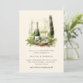 Enchanted Forest Elegant Engagement Party Kaart (Staand voorkant)