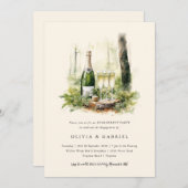 Enchanted Forest Elegant Engagement Party Kaart (Voorkant / Achterkant)