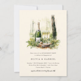 Enchanted Forest Elegant Engagement Party Kaart