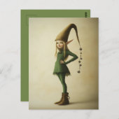 Enchanted Forest Elf Briefkaart (Voorkant / Achterkant)