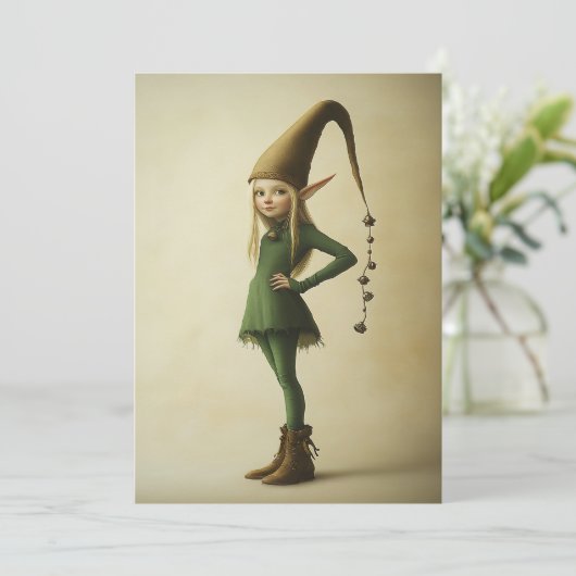 Enchanted Forest Elf Kaart (Staand voorkant)