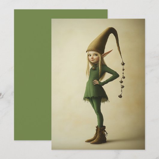 Enchanted Forest Elf Kaart (Voorkant / Achterkant)