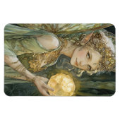 Enchanted Forest Elf Maiden With Crystal Ball Magneet (Horizontaal)