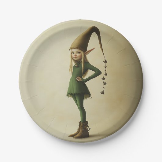 Enchanted Forest Elf Papieren Bordje (Voorkant)
