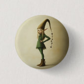 Enchanted Forest Elf Ronde Button 3,2 Cm (Voorkant)