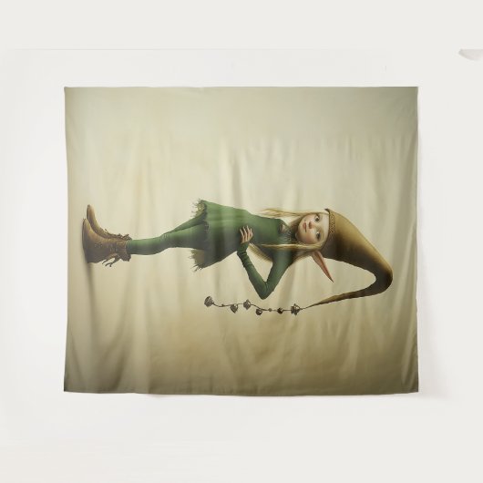 Enchanted Forest Elf Wandkleed (Voorkant (horizontaal))