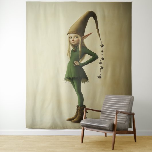 Enchanted Forest Elf Wandkleed (In situ)