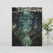 Enchanted Forest Emerald Green Dress Sweet 16 15 (Staand voorkant)