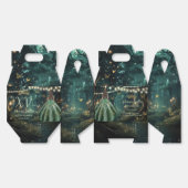 Enchanted Forest Emerald Groene Jurk Quinceañera Bedankdoosjes (Ongevouwen)