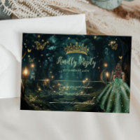 Enchanted Forest Emerald Groene Jurk Quinceañera