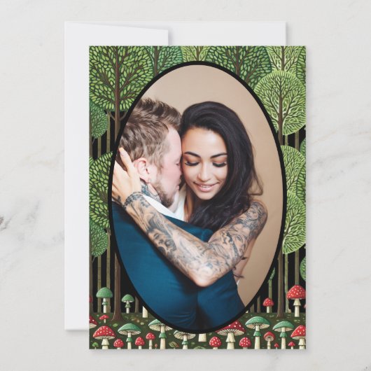 Enchanted Forest Engagement Party Kaart (Achterkant)