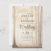 Enchanted Forest etherische bossen bruiloft Kaart (Voorkant)