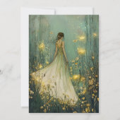 Enchanted Forest Fairy 1e verjaardag Kaart (Achterkant)