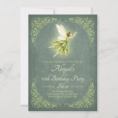 Enchanted Forest Fairy Birthday Invitation Kaart (Voorkant)