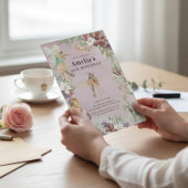 Enchanted Forest Fairy Birthday Party Invite Kaart