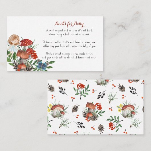 Enchanted Forest Fairy | Boekaanvraag Informatiekaartje (Voorkant / Achterkant)