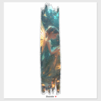 Enchanted Forest Fairy Brushstroke Paint Sticker