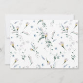 Enchanted Forest Fairy Eerste Verjaardag Foto Kaart (Achterkant)