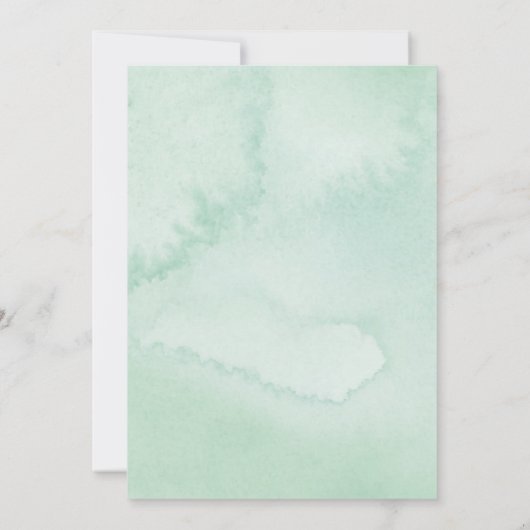 Enchanted Forest Fairy Eerste Verjaardag Uitnodigi Kaart (Achterkant)