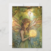 Enchanted Forest Fairy Fairy First Birthday Kaart (Voorkant)