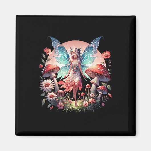 Enchanted Forest Fairy Fantasy Mystieke Vlinder Magneet (Voorkant)