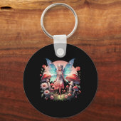 Enchanted Forest Fairy Fantasy Mystieke Vlinder Sleutelhanger (Voorkant)
