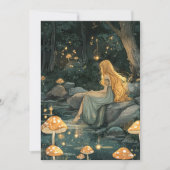 Enchanted Forest Fairy First Birthday  Kaart (Voorkant)