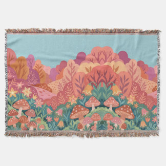 Enchanted Forest Fairy Garden Blanket Deken