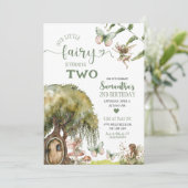 Enchanted Forest Fairy Garden Kids Verjaardag Kaart (Staand voorkant)