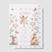 Enchanted Forest Fairy Girl Verjaardag Vellum Uitnodigingen (Offset (Uitnodiging))