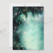 Enchanted Forest Fairy Lights Princess Quinceanera Kaart (Achterkant)