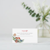 Enchanted Forest Fairy | Luieraffle-behuizing Informatiekaartje (Staand voorkant)