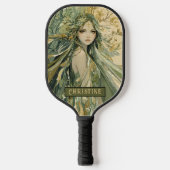 Enchanted Forest Fairy Personalized  Pickleball Paddle (Voorkant)