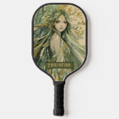 Enchanted Forest Fairy Personalized  Pickleball Paddle (Achterkant)