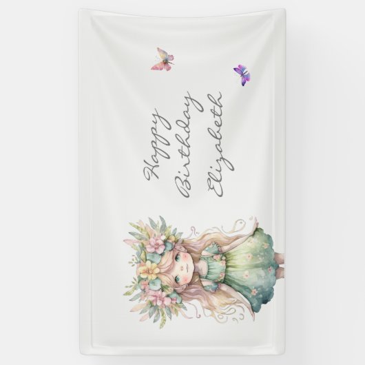 Enchanted Forest Fairy Spandoek (Verticaal)