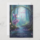 Enchanted Forest Fairy Sweet 16 uitnodigingen (Voorkant)