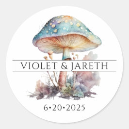 Enchanted Forest Fairy Wedding Ronde Sticker
