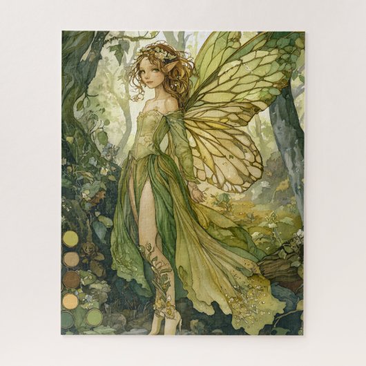 Enchanted Forest Fairy With Wings Legpuzzel (Verticaal)